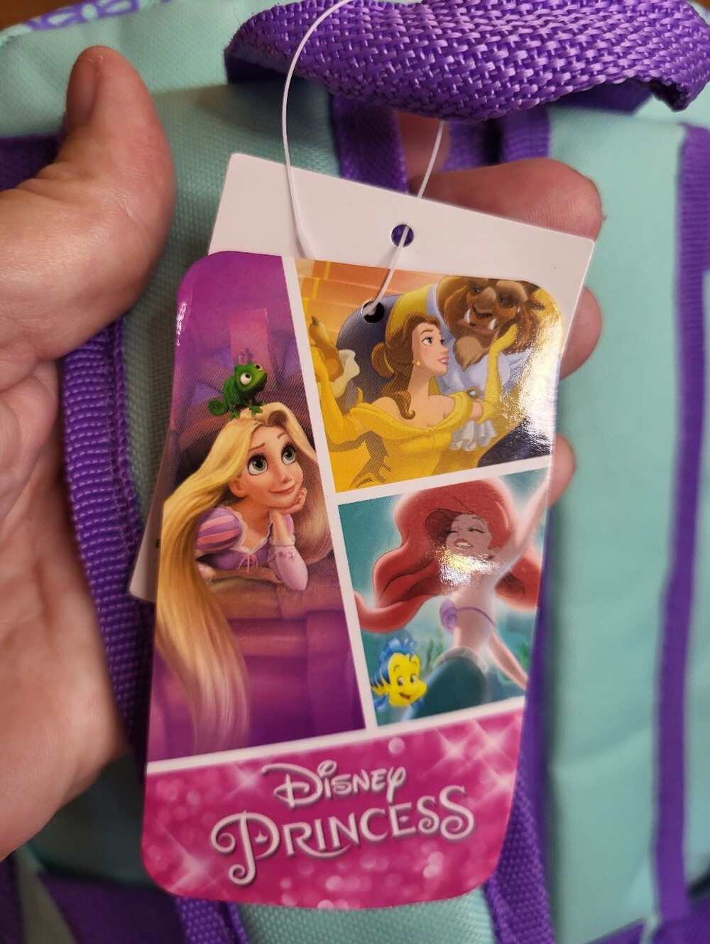 Disney Princess Jasmine Backpack in Teal, Gold and Purple - Picture 4 of 14